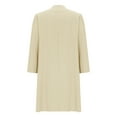 thumbnail image 5 of Taylonsss Womens Casual Batwing 3/4 Sleeve Solid Color Tiered Cake Round Neck Dress, 5 of 6
