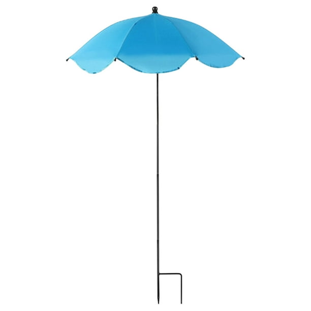 Sombrilla Grande de Jardín con Soporte para Plantas | Sombrilla Exterior con Protección Solar y Contra La Lluvia para Plantas En Maceta | Estructura Metálica Resistente y Cubierta de Tela de Goma