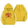 thumbnail image 3 of Kiijoy Big Girls Football Graphic Hoodie Fashion Sports Pullover Hooded Sweatshirt, 3 of 3