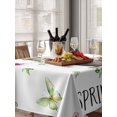 thumbnail image 6 of Groundhog Table Cloth, Waterproof Tablecloth for Rectangle Tables, Spring Floral Butterfly Botanical Reusable Washable Fabric Table Cover for Restaurant Kitchen Dining Tables 52"x70", 6 of 9