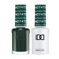 Aurora Green #747 & Matching Polish Set - DND Gel & Lacquer