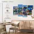 thumbnail image 5 of Elephant Stock Colors Of San Juan Wall Art - Horizontal Multi Panel Canvas - Living Room Wall Decor - Beach Multi Panel - Blue And Turquoise Decor - 68" x 42", 5 of 8