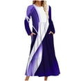 thumbnail image 1 of Robe pour Femmes Décontractée Imprimée à Manches Longues et Col Rond, Chemises à Manches Longues pour Femmes, Robe à Manches Longues pour Femmes, Robe à Manches Longues, 1 of 1