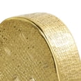 thumbnail image 4 of 9" x 9" Gold Aluminum Slanted Heart Sculpture with Cube Textured Exterior, by DecMode, 4 of 11