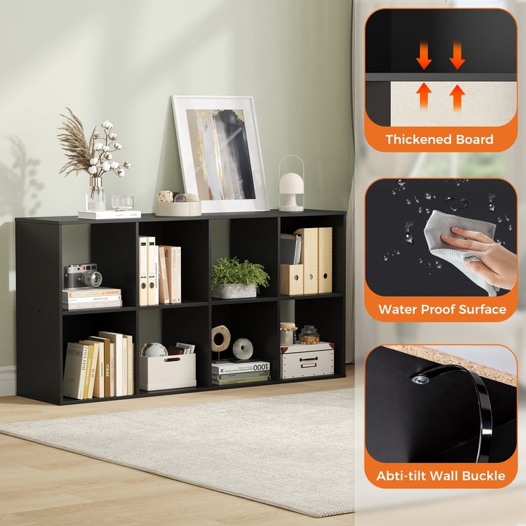 Concetta 8-Cube Storage Organizer, Black photo 4