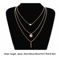thumbnail image 3 of Femmes Multilayer Collier Simple Conception Multi choker Femmes Couches Alliage choker Chaîne Fille Cou Bijoux, 3 of 8