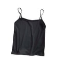 thumbnail image 3 of HappyYEE Women's Slim Fits Camisole Summer Spaghetti Strap Round-Neck Comfy Tank Tops Casual Daily Sleeveless Crop Tops,Black,One Size, 3 of 6