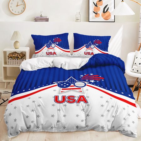 Hosima 3 Piece 3D Digital Printed Duvet Cover Full Size Bedroom Decorative Bedding Set,DEL09-Full
