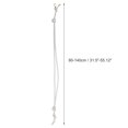 thumbnail image 2 of Unique Bargains 1 Pc Fashionable Handbag Strap for Office White PU Metal, 2 of 4