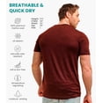 thumbnail image 3 of Merino.tech Mens Lightweight Merino Wool Short Sleeve T-Shirt X-Large, Heathered Black Pack of 3, 3 of 7