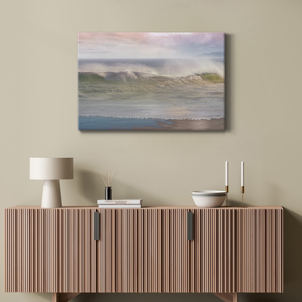 Wexford Home California Surf Premium Gallery Wrapped Canvas, 18" x 27" - Ready to Hang