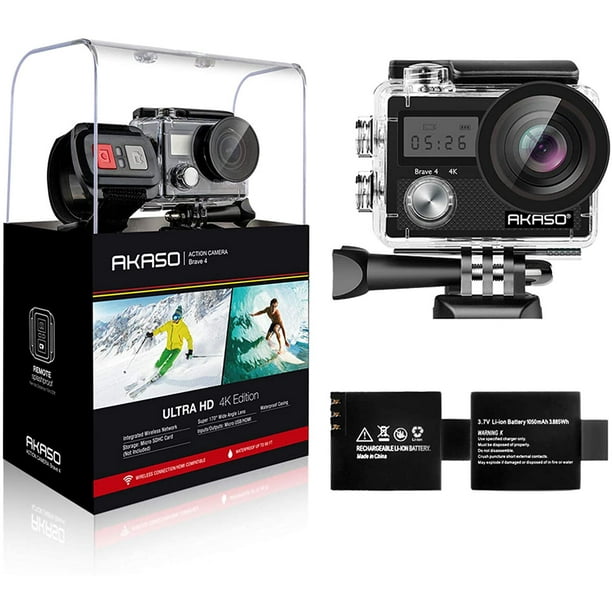 AKASO Action Camera Brave 4 4K 20MP WiFi Sports Camera Ultra HD...