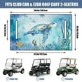 thumbnail image 3 of 51" x 31" Soft Microfiber Golf Cart Seat Cover, for EZGO RXV, Club Car Onward, Yamaha Drive, Icon Front Seats, 3 of 8