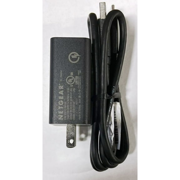 Original NETGEAR Adapter & Cable for NETGEAR Nighthawk M6 Pro MR6500 & M7 Pro MR7400 Router Black Non-Retail Packaging