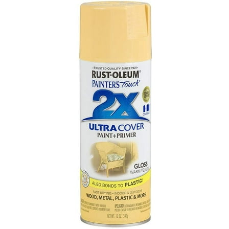 Rust-Oleum 249091 Painter's Touch 2X Ultra Cover, 12-Ounce, Warm Yellow