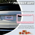 thumbnail image 7 of White Pink Floral License Plate Frame Metal Car Accessories Personalized License Plate Cover Fits Standard U.S. Vehicles Size: 12.2 x 6 Inches for Men Women Gift, 7 of 7
