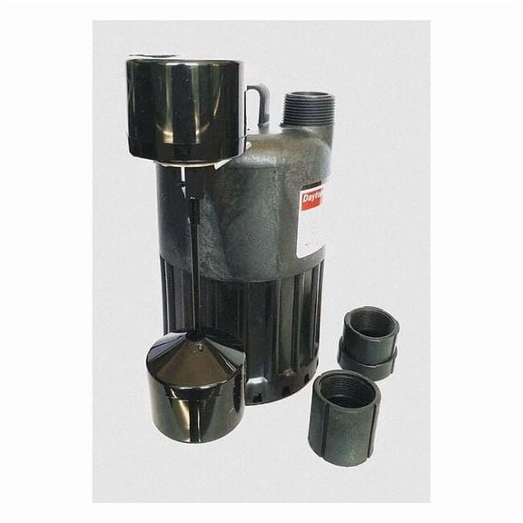Dayton 1/3 HP 1-1/4" M Submersible Sump Pump 120V AC Vertical 3YU70