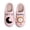 Pink, variant on Unisex House Slippers Non- Furry Lined Bedroom House Shoes Memory Foam Cute Novelty Arch Support Wide Widths Birthday Gifts for Mom