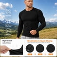 thumbnail image 7 of Trgacdwlo Men's Compression Shirts Long Sleeve Mock Turtleneck Undershirts Athletic Quick Dry Muscle Gym Workout Shirts Navy L, 7 of 7
