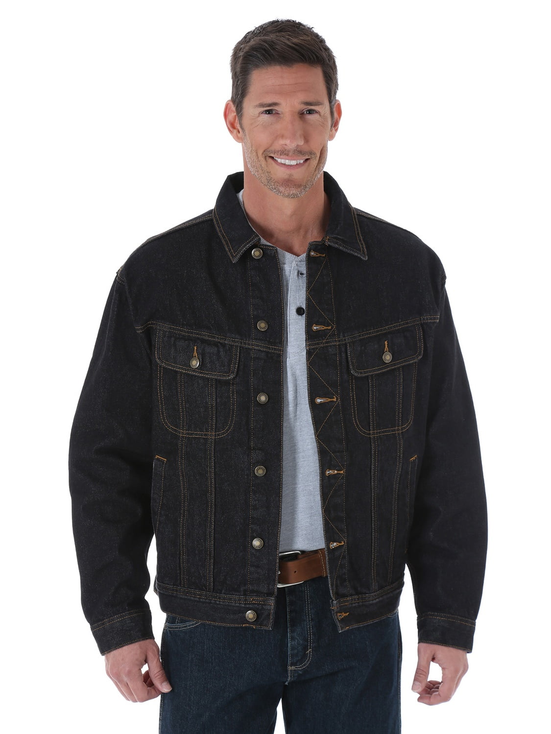 black jean jacket mens big and tall