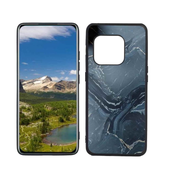 Dark-Marble-Stone-204 Phone Case, Degined for OnePlus 10 Pro 5G Case Men Women, Flexible Silicone Shockproof Case for OnePlus 10 Pro 5G