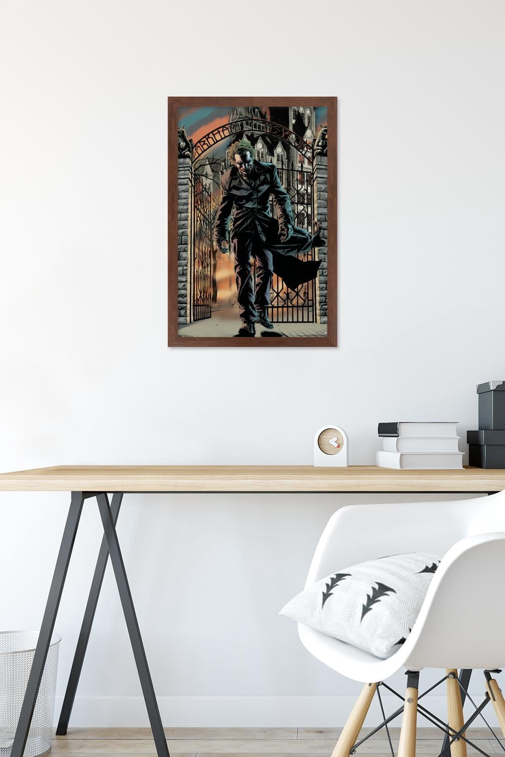 DC Comics - The Joker - Arkham Asylum Wall Poster, 14.725" x 22.375", Framed