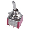 thumbnail image 3 of 4Pcs AC 250V 2A 120V 5A 6 Pin Terminals ON/Off/ON DPDT Toggle Switches, 3 of 7