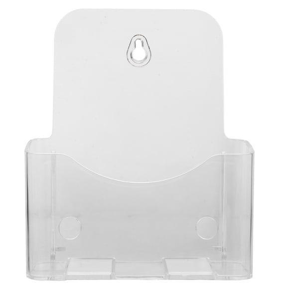 GOOHOCHY Expositor de pared para folletos de oficina, de acrílico transparente, para folletos, revistas y panfletos tamaño A5.