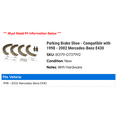 thumbnail image 2 of Parking Brake Shoe - Compatible with 1998 - 2002 Mercedes-Benz E430 1999 2000 2001, 2 of 2