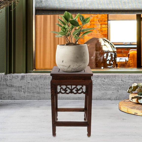 CIMAXIC 1Pcs Wooden Bench Stool Rustic Style Small Wood Stool for Bedroom Decorative Display