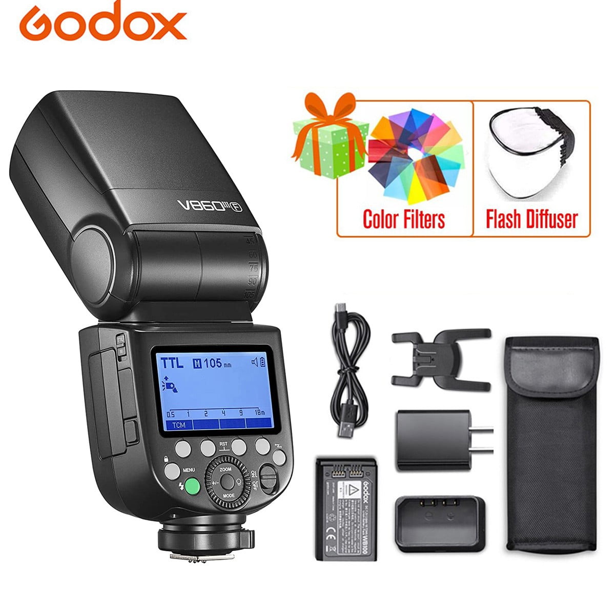 Godox V860IIIF V860IIIF Camera Flash for Fujifilm Camera Flash Speedlite Speedlight Light 2.4G
