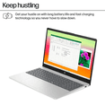 thumbnail image 3 of HP 15.6" HD TouchScreen Laptop, AMD Ryzen 5 7520U, 16GB LPDDR5 2TB SSD, Wi-Fi 6, Lightweight, Long Battery Life, Bluetooth, Anti-glare, HDMI, Natural Silver, 3 of 5