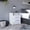 White, variant on White Particle Board Nightstand | Keep Wallet, Keys in Two Drawers | Smart Storage Solution
