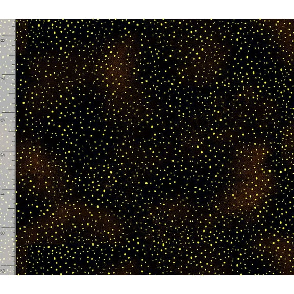 Cotton Black Golden Tiny Dots - Metallic Cleo by Chong-A Hwang Timeless Treasures Cotton Fabric Print by the Yard (cleo-cm1888-black)