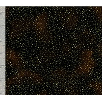 Cotton Black Golden Tiny Dots - Metallic Cleo by Chong-A Hwang Timeless Treasures Cotton Fabric Print by the Yard (cleo-cm1888-black)