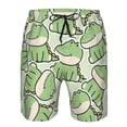 thumbnail image 4 of Disketp Men'S Swim Trunks Hawaiian Breathable Surf Beach Swimsuits Mesh Lining Beach Shorts With Pockets-Cute Crocodile, 4 of 9