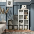 thumbnail image 4 of Join Stackable 4-Cube Wood White Bookcase, 4 of 13