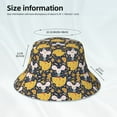 thumbnail image 4 of Vsdgher Mouse Cheese Print Bucket Hat for Men&Women Bucket Hat Reversible Summer Double-Side-Wear Travel Gardening, Beach, Camping, Hiking, Fishing Cap, 4 of 5