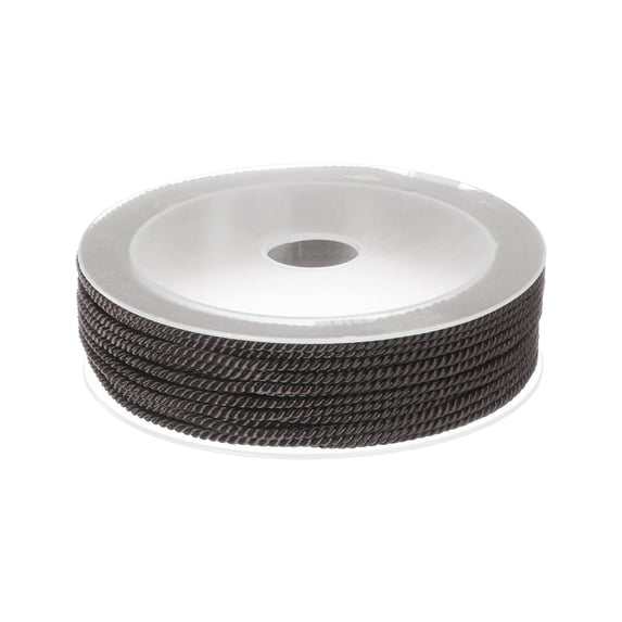 Uxcell 2mm Nylon Cord Beading String Chinese Knotting Knitting String, Coffee, 42ft