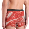 thumbnail image 4 of Kdxio Men's Boxer Briefs with Beef Steaks Print - Comfortable and Breathable Underwear for Everyday Wear, 4 of 7