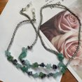 thumbnail image 4 of Cadena para gafas con cuentas, cordón de piedra de color azul, gafas de lectura, cadena a juego, color de cadena colgante a la moda, 4 of 5