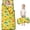 Yellow Dinosaurs Palms Pattern, variant on Dinosaur Pattern with Text Elements Teens Toddler Nap Mat with Pillow, Sleeping Mat Bag for Preschool Daycare 59"x22"