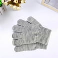 thumbnail image 2 of Povozer Kid's Winter Gloves Thick Warm Knitted Gloves Cold Weather Glove(Gray,One Size), 2 of 4