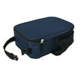 thumbnail image 4 of Your Zone Reusable Polyester Lunch Bag with Top Handle & Side Mesh Pocket, Blue, 4 of 5
