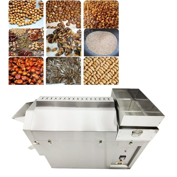 Electric Stainless Steel Coffee Roaster Nuts Bean Roasting Machine Multifunctional Frying Machine 220V
