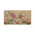 thumbnail image 2 of Easter Peeps Welcome Door Mat 24x16 Inch Happy Easter Bunny Doormat Indoor Outdoor Entrance Floor Mats Non-Slip Washable Easter Decor Rugs, 2 of 6