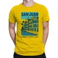 thumbnail image 2 of San Juan Caribbean Coastline Art Men's T-shirt, 2 of 3