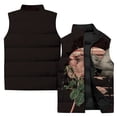 thumbnail image 3 of Tendencia de moda Chaleco para hombre con estampado floral y de pájaros sencillo, cómodo y cálido, chaleco frío, chaquetas de invierno para hombre, chalecos para hombre, para trabajar, 3 of 4