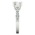 thumbnail image 3 of Clara Pucci 14K White Gold 2.3ct WhiteSapphire Solitaire with Accents Ring, 3 of 8