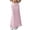 Pink, variant on Womens Floral Chiffon Maxi Skirt 2026 Summer High Waisted Flared Elegant Long Skirts for Women